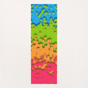 Groovy Retro Bubbly Trippy Funky Panromantic Pride Yoga Mat