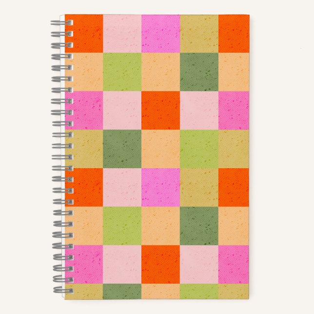 Groovy retro checks notebook (Front)