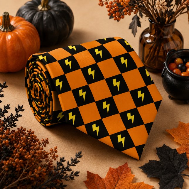 Groovy Retro Chequerboard, Y2K 90s  Tie (Creator Uploaded)