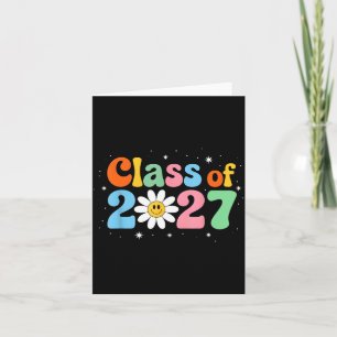 Groovy Retro Class 2027 Seniors Card