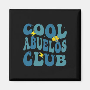 Groovy Retro Cool Abuelos Club Fathers Day New Gra Magnet