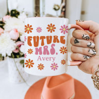 Groovy Retro Daisy Future Mrs. Engagement Gift