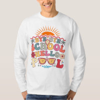 Groovy Retro Design Bye Bye School Hello Pool Cool