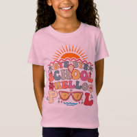 Groovy Retro Design Bye Bye School Hello Pool Cool