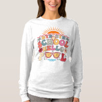 Groovy Retro Design Bye Bye School Hello Pool Cool