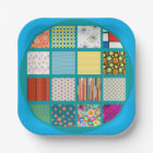 Groovy retro design done in a quilt like pattern.