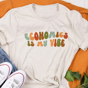 Groovy Retro Economics Is My Vibe, Economist Tri-Blend Shirt