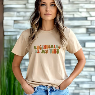 Groovy Retro Engineering Is My Vibe, Engineer Tri-Blend Shirt