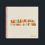 Groovy, Retro Environmental Science Is My Vibe Notebook<br><div class="desc">Celebrate your career in environmental science with this groovy spiral notebook. It makes a perfect gift.</div>