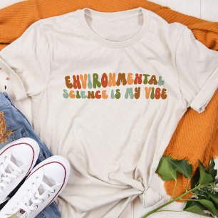 Groovy retro Environmental Science Is My Vibe Tri-Blend Shirt