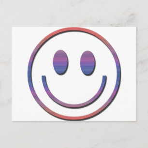 Groovy Retro Face Postcard