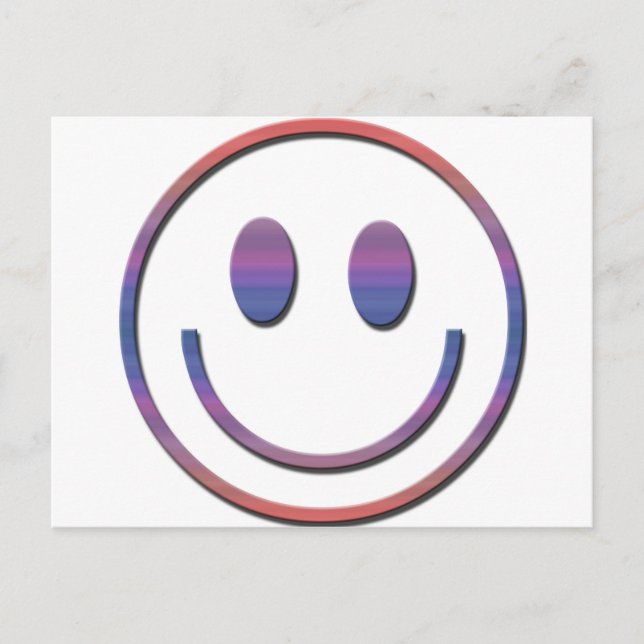 Groovy Retro Face Postcard (Front)