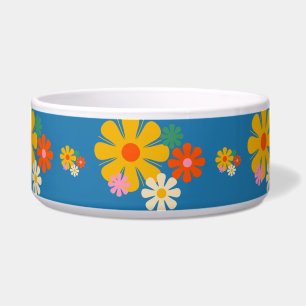 Groovy Retro Floral Colourful Pattern