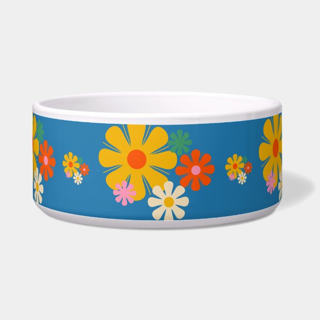 Groovy Retro Floral Colourful Pattern (Front)