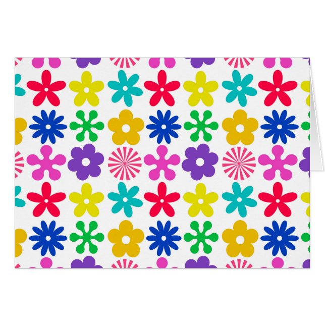 GROOVY RETRO FLOWERS (Front Horizontal)
