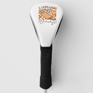 Groovy Retro I Love Fall Prevention Funny Golf Head Cover