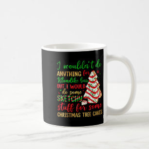 Groovy Retro I'd Do Sketchy Stuff For Christmas Tr Coffee Mug