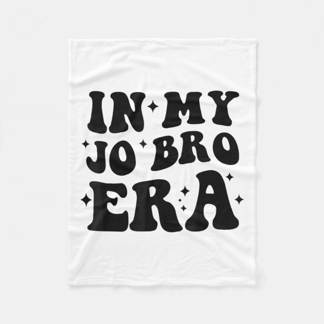 Groovy Retro In My Jo Bro Era Funny Womens Mens  Fleece Blanket (Front)