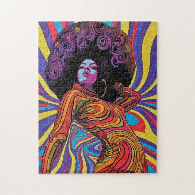 Groovy Retro Jigsaw Puzzle (Vertical)