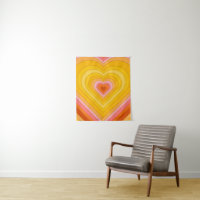 Groovy Retro Layered Heart  