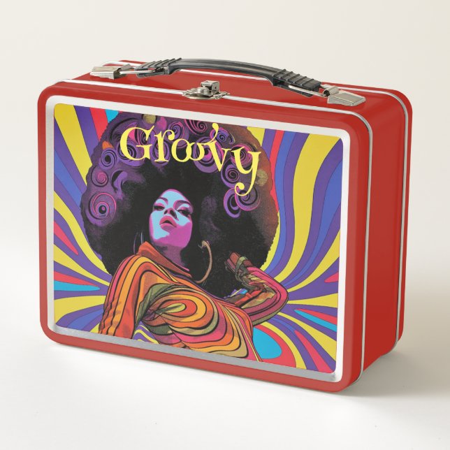 Groovy Retro Lunch Box (Front)