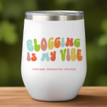 Groovy Retro Marketing is My Vibe, Communications<br><div class="desc">Gift this 'Blogging Is My Vibe' tumbler to the blogger in your life.</div>