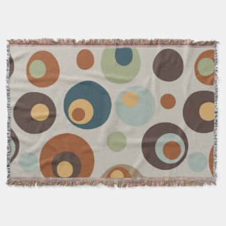 Groovy Retro Mid Century Throw Blanket