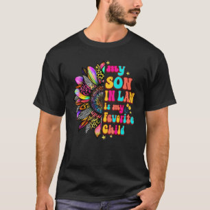Groovy Retro My Son In Law Is My Favorite Child Mo T-Shirt