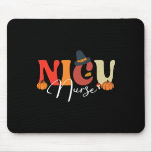 Groovy Retro NICU Nurse Fall Vibes Autumn Thanksgi Mouse Mat