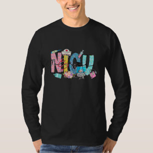 Groovy Retro NICU Nurse L&D Neonatal Medical Staff T-Shirt