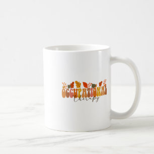 Groovy Retro Occupational Therapy Vintage Fall Lea Coffee Mug
