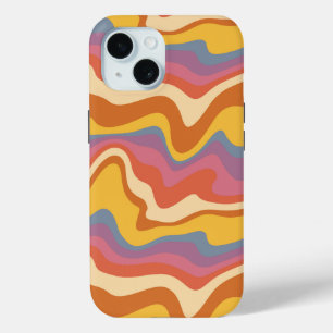 Groovy Retro Pattern iPhone 15 Case