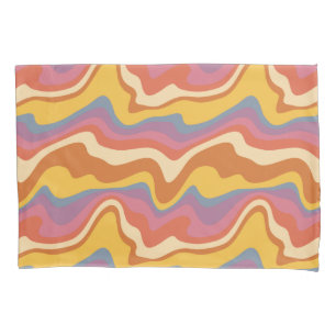 Groovy Retro Pattern Pillowcase