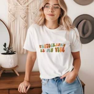 Groovy Retro Photography Is My Vibe, Photographer Tri-Blend Shirt