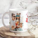 Groovy Retro Pink Bestie Era 2 Photos & Names Coffee Mug<br><div class="desc">Celebrate your friendship in style with the "Groovy Retro Pink Bestie Era 2 Photos & Names Coffee Mug." This vibrant and fun mug is perfect for you and your bestie, featuring a retro-inspired pink design that brings a burst of colour and joy to your daily routine. The customisable mug allows...</div>
