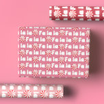 Groovy Retro Pink Fa La La Christmas Wrapping Paper Sheet<br><div class="desc">Add a fun and festive touch to your holiday gifts with our Groovy Retro Pink Fa La La Christmas Wrapping Paper Sheets! This playful wrapping paper features a bold and colourful design, combining bright pink hues with whimsical "Fa La La" lettering in a fun, groovy style. Perfect for adding a...</div>