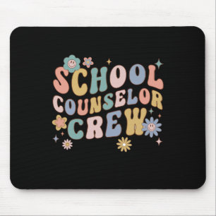 Groovy Retro School Counsellor Crew Teacher Byck T Mouse Mat