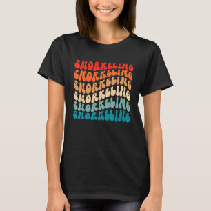 Groovy Retro Snorkelling Retro 70s Hippie Boho Wav T-Shirt