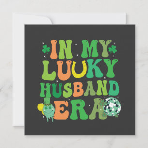 Groovy Retro St Patrick In My Husband Era Couple D Invitation