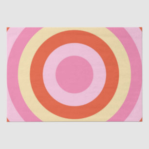 Groovy Retro Vintage Seventies Circle Tissue Paper