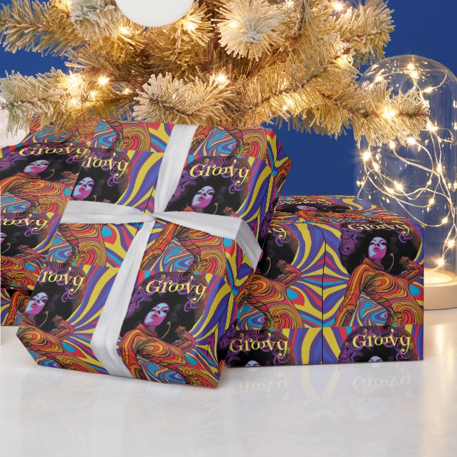 Groovy Retro Wrapping Paper (Holidays)
