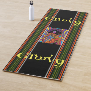 Groovy Retro Yoga Mat