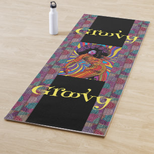 Groovy Retro Yoga Mat