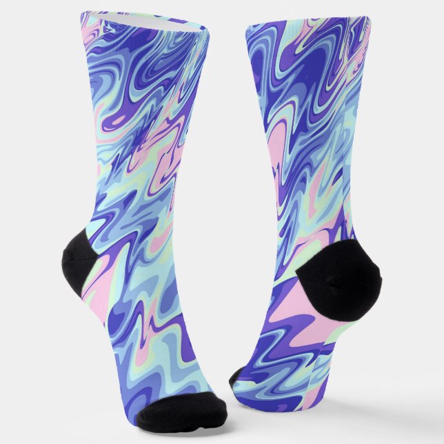 Groovy Ripples Socks (Angled)