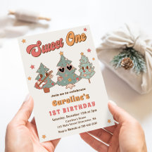 Groovy Rockin' Christmas Tree Hippie Birthday