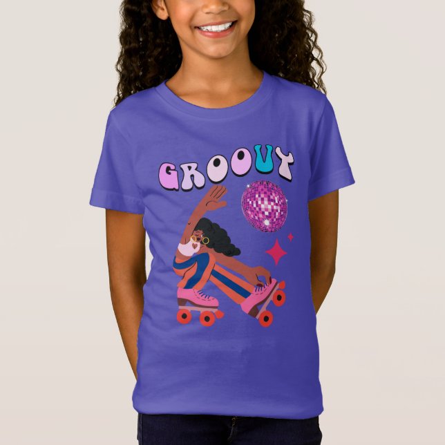 Groovy Roller Skater T-Shirt (Front)