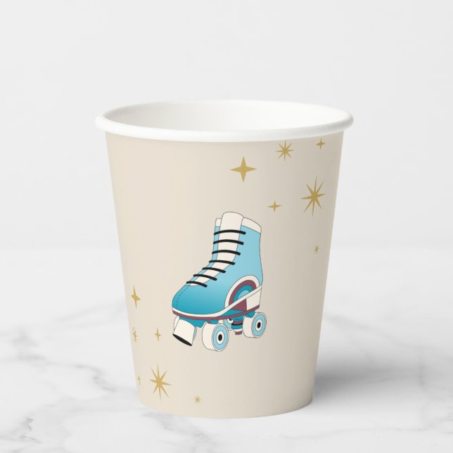 Groovy Roller Skating Party Cups (Front)