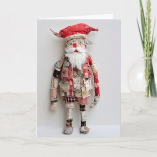 Groovy Santa Doll Fibre Art Sewing Quilting Crafty Card
