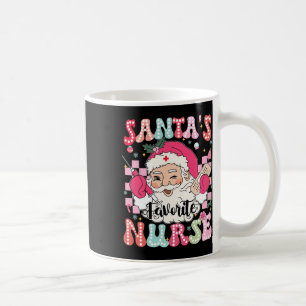 Groovy Santas Favourite Nurse Christmas Xmas Rn Cn Coffee Mug