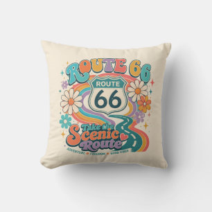 Groovy Scenic Mother Road Accent Cushion